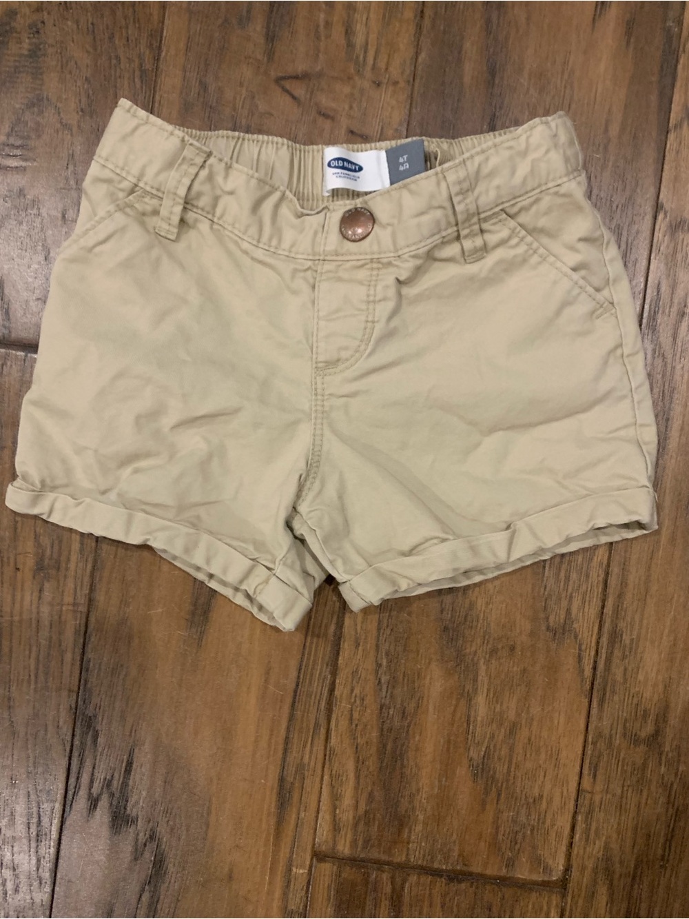 Old Navy Girls' Khaki Roll-Cuff Shorts